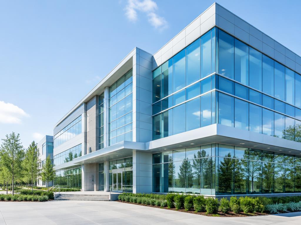 A clean modern commercial building